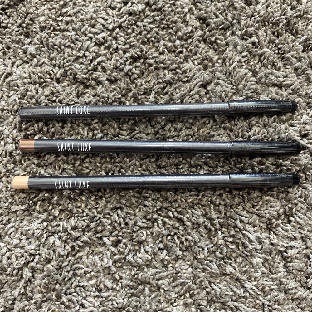 Saint Luxe Eyeliner Trio Set Nude Bronze Charcoal Full Size Sealed New